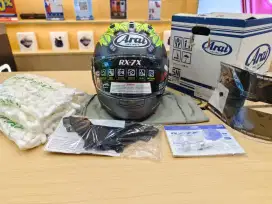 Arai RX7X Russel Grey Frost XL SNI Fullset Like New
