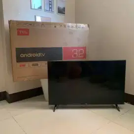 Tv android tcl 32 inch mulus,