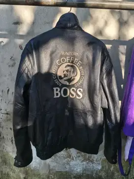 Jaket kulit asli vintage