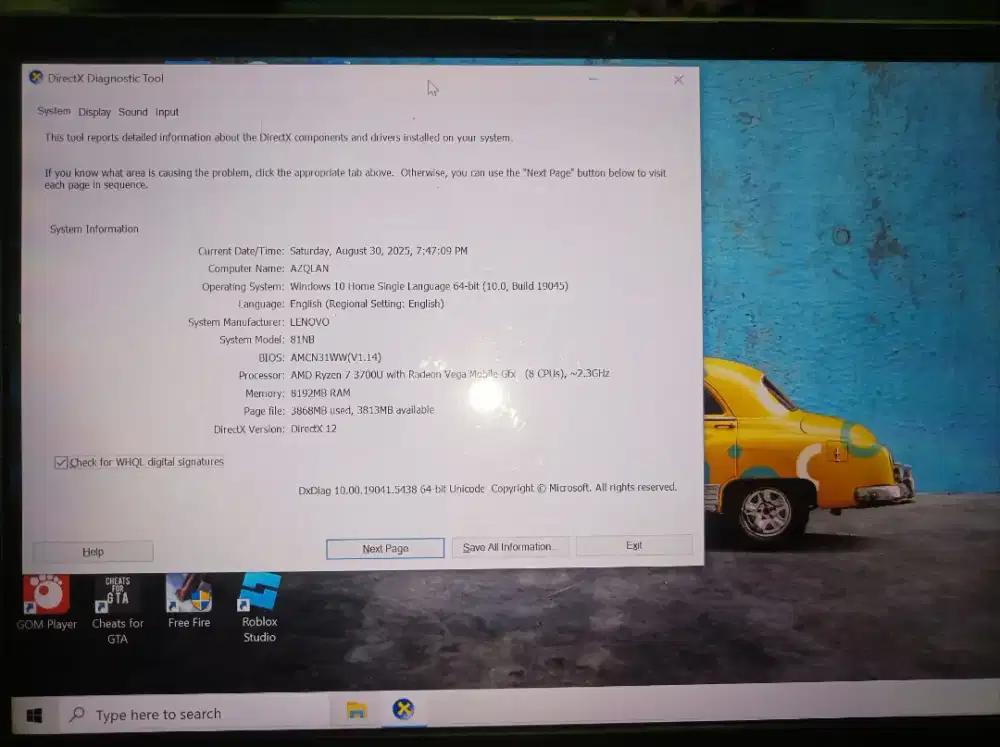 Lenovo AMD Ryzen 7