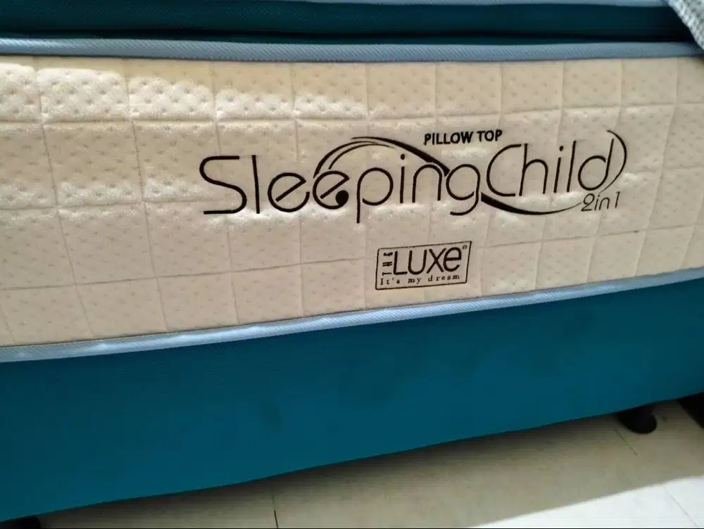 spring bed 2 in 1 merk the luxe sleeping child pillow top 2 in 1 bekas