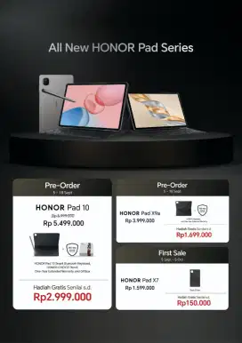 PRE ORDER TABLET HONOR X9A DAN PAD 10