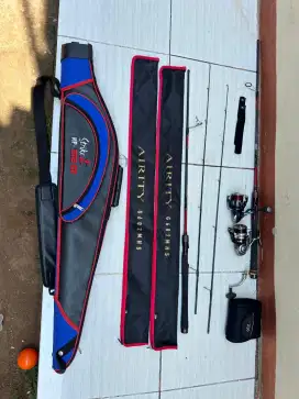 Joran daiwa airity, reel Shimano, reel daiwa exist