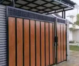 Pagar besi grc full minimalis