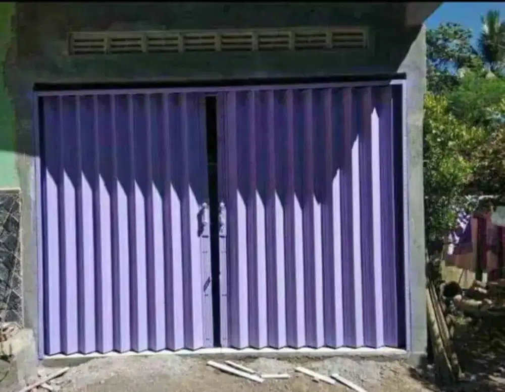Pintu pengaman kios folding gate dan rolling door