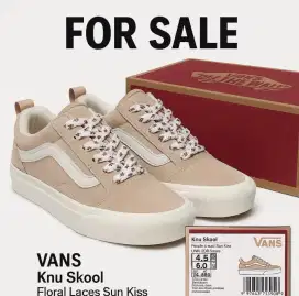 Vans Knu Skool Floral Laces Sun Kiss