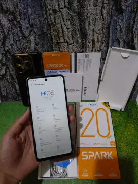Tecno Spark 20 Pro 8/256 fullset mulus