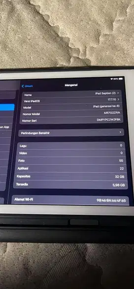 Jual bu Ipad gen 6