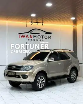Low KM 50 RB ANTIK! Toyota Fortuner 2.7 G AT Tahun 2005 !