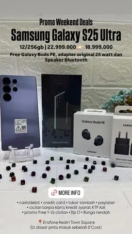 SAMSUNG S25 ULTRA FREE BUDSFE DAN ADAPTER