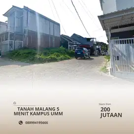 Tanah Tegalgondo Belakang UMM Potensial Kosan