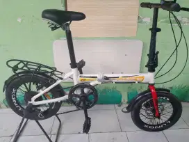 Sepeda lipat ukuran 16 almunium 7spit
