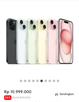 Promo Gadget Triple Zero !!!
Iphone 15 128gb