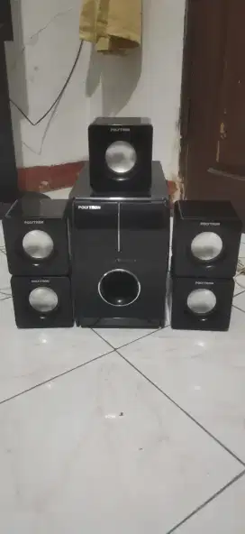 Subwoofer aktif home theater polytron normal msh segel
