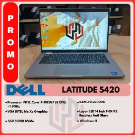 DELL LATITUDE 5420 prosessor INTEL core i7 Ram 32GB