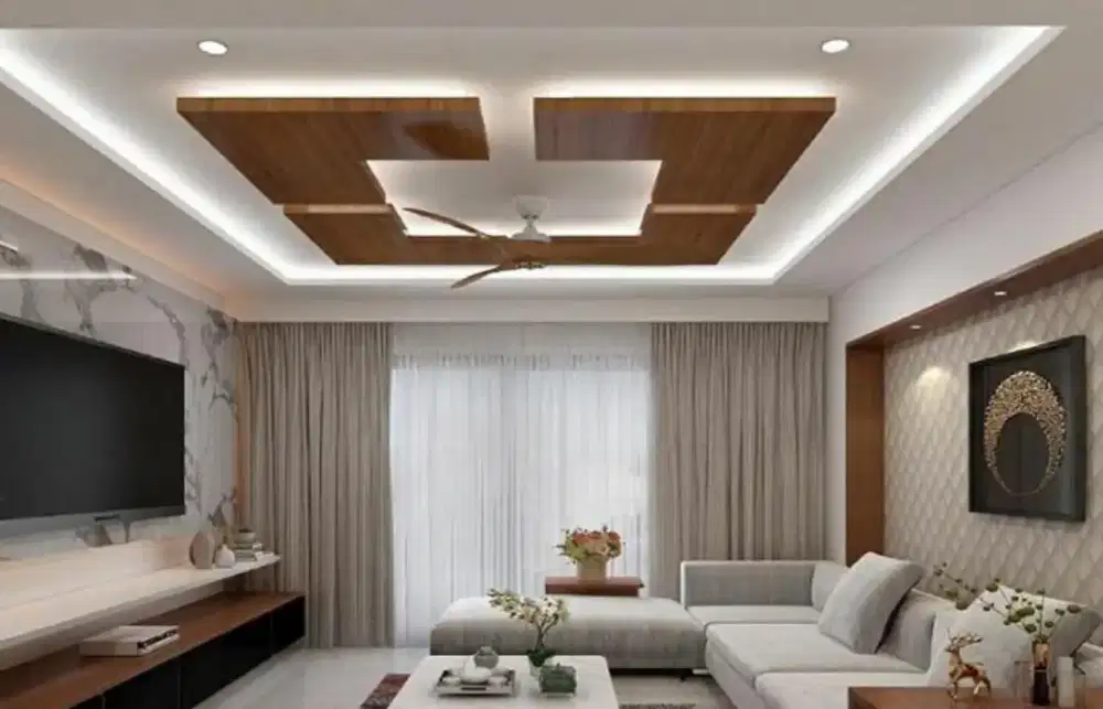 Tukang baja ringan murah pasang plafon partisi canopy wallmolding