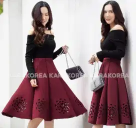 Rok Midi cotton skirt