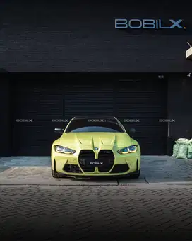 2023 BMW M4 Competition Coupe Sao Paulo Yellow on Yas Marina