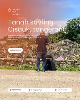 Tanah kavling Murah Cisauk Cocok Untuk Ruko & Hunian, Free Desain 3D