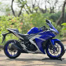 YAMAHA R25 V1 BIRU SILVER 2017 KM RENDAH PAJAK PANJANG SIAP GAS
