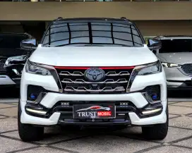 FREE MODIFIKASI!! TOYOTA FORTUNER 2.4 TRD SPORTIVO 2021 WHITE ON BLACK