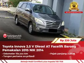 [ GARANSI 5TH ] Toyota Innova 2.5 V Diesel Facelift Barong 2014/2015