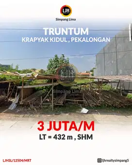 Tanah Siap Bangun di Pekalongan Timur cock untuk di bangun Pertokoan