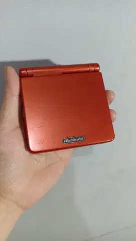 Nintendo Gameboy advance sp ags 001 Flame Red US MINUS layar putih