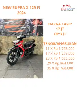 SUPRA X 125 FI 2024 MOKAS BERKUALITAS SUPER & BERGARANSI CASH/KREDIT