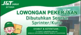 Sedang butuh freelance sprinter/kurir