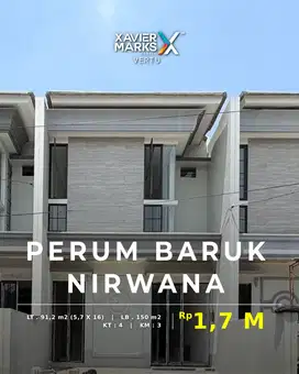 Rumah Baru Gress di Perum Baruk, Nirwana, Surabaya