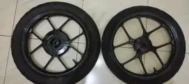 Pelek Original Beat Delux Warna Hitam Glosy