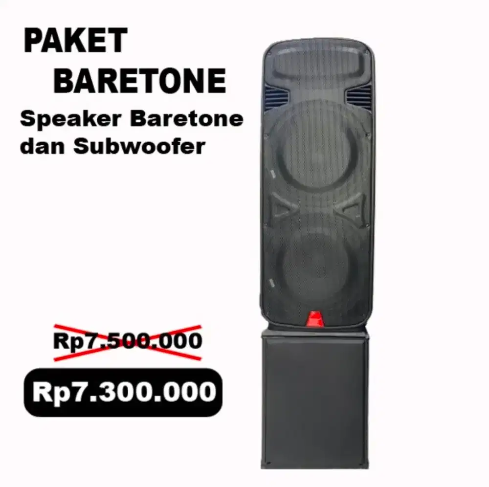 Speaker Baretone PM215 dan Subwoofer