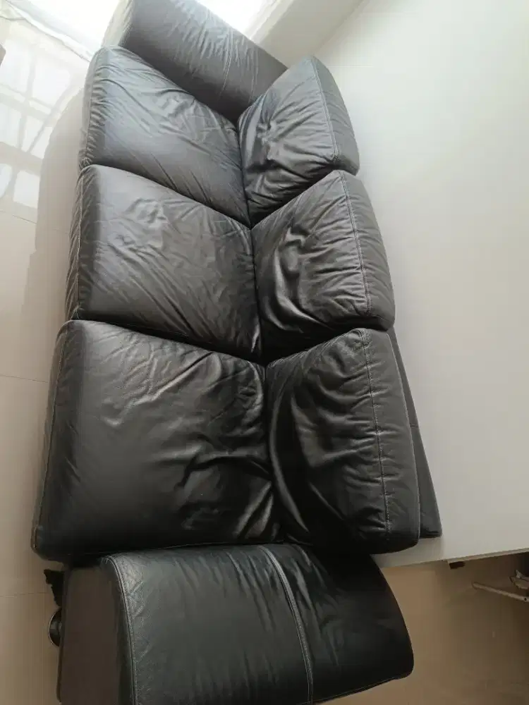 SOFA KULIT ASLI MELANDAS ORIGINAL 3 SEATER