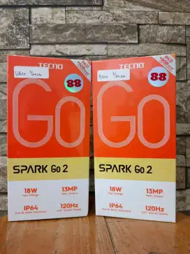 Tecno spark go 2 3/64 4/64 4/128gb garansi resmi