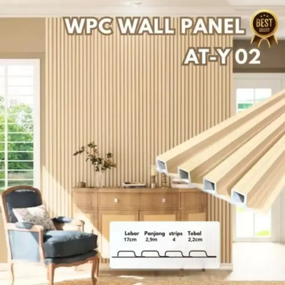 Wpc wallpanel dinding interior