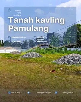 Tanah Kavling Pamulang, Cocok Untuk Hunian & kost2an, Free Desain