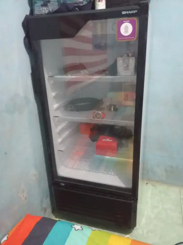 DI JUAL KULKAS SHOWCASE MERK SHARP