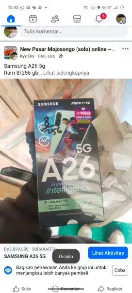 SAMSUNG MURAH A26 5G 8/256