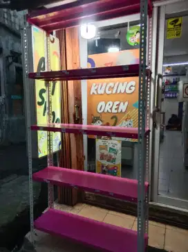 Jual rak besi siku second