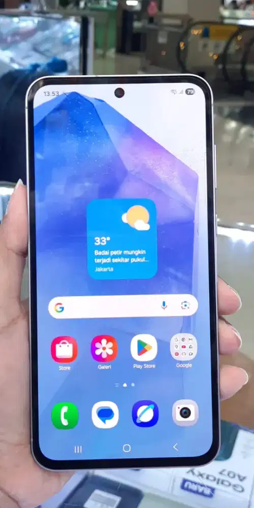 Samsung A55 8/256 lilac grs resmi like new