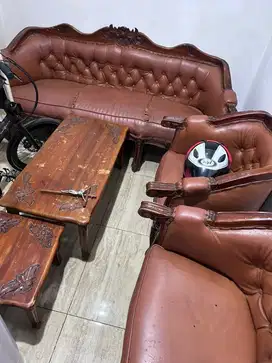 Sofa Kayu Set Jual Murah