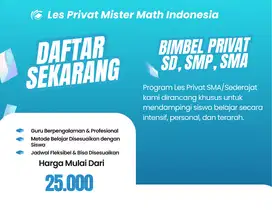 LES PRIVAT SEMUA MATA PELAJARAN SD SMP SMA