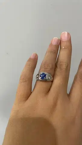 Cincin laki blue sapphire