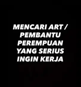 Dicari segera ART