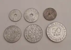 Dijual 1 Set Uang Coin Kuno Rupiah Tempo Dulu , cocok buat koleksi mu!