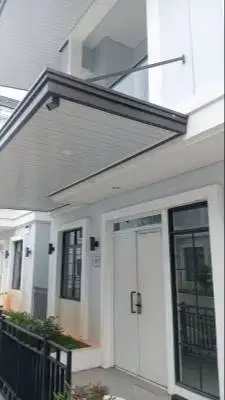 kanopi plafon PVC rangka besi hollow galvanis