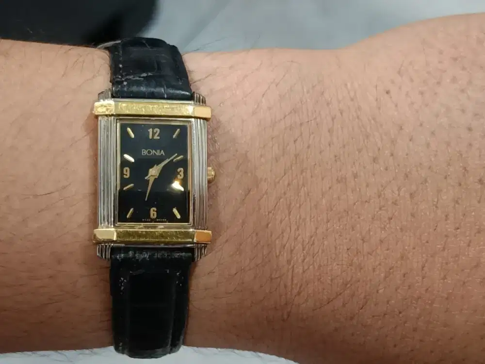 Jam Tangan Bonia Tank 296.2 Vintage still good condition
