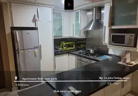 Disewakan Apartement Sudirman Park Low Floor 3BR Full Furnished