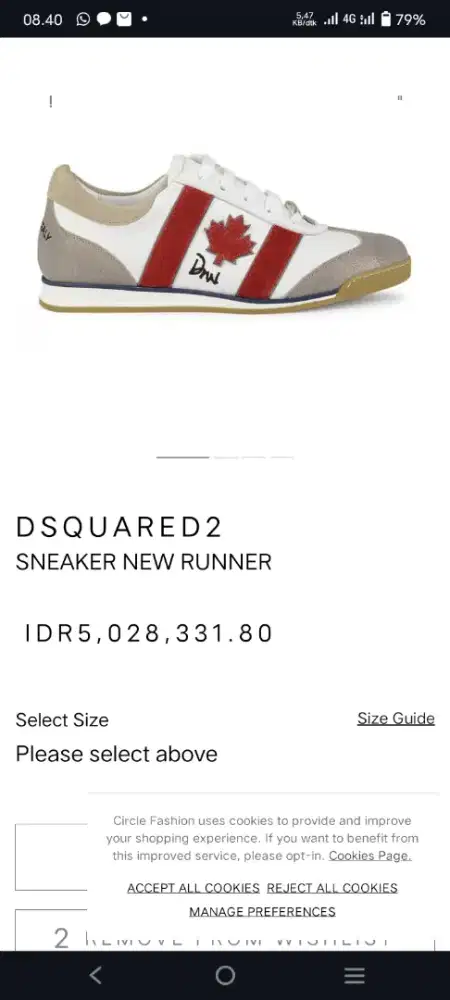 Sepatu ori DSQUARED2  made in italy